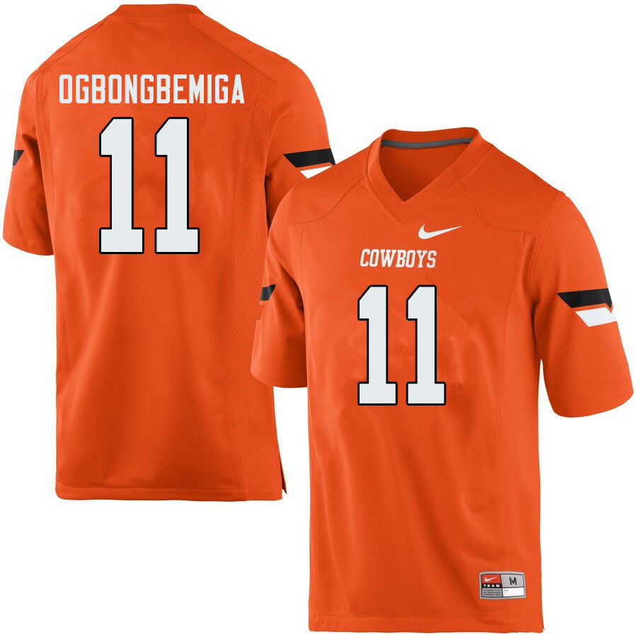 Men #11 Amen Ogbongbemiga Oklahoma State Cowboys College Football Jerseys Sale-Orange